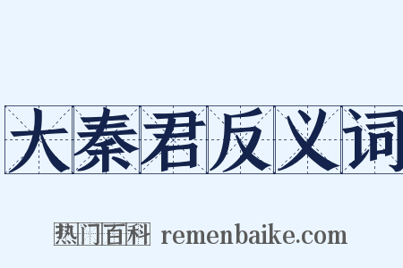 大秦君反义词是什么意思的图片